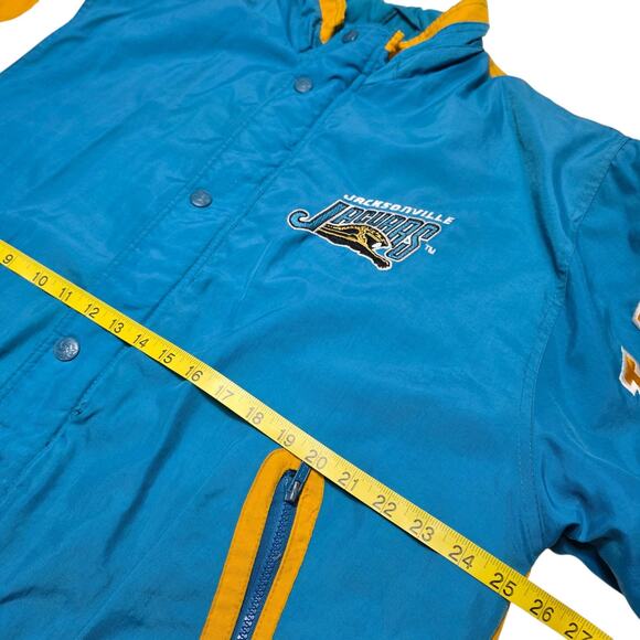 Vintage Jacksonville Jaguars Starter Puffer Jacket Original Logo Men's Large 90s - Picture 8 of 11